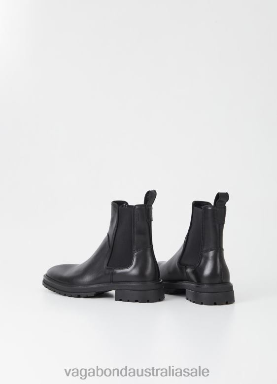 Vagabond 8642P302 Black leather Men JOHNNY 2.0 BOOTS Footwear