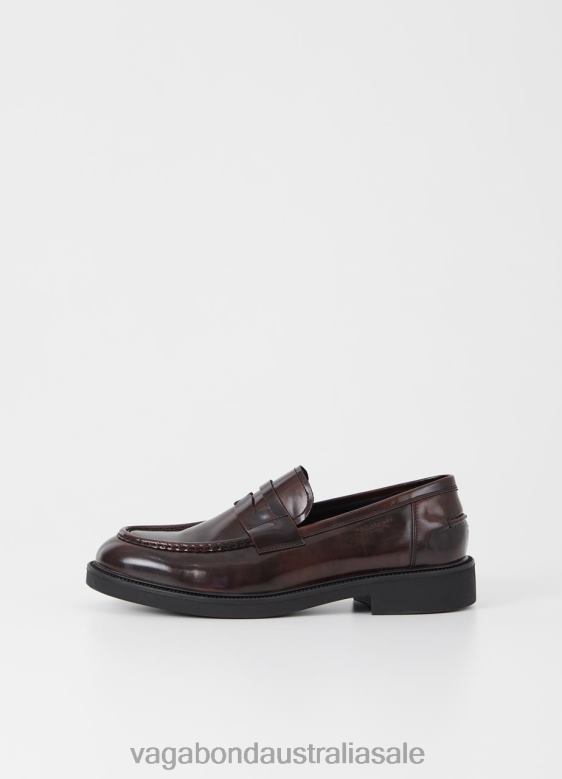 Vagabond 8642P283 Dark Red polished leather Men ALEX M LOAFER Footwear