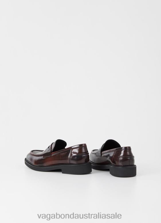 Vagabond 8642P283 Dark Red polished leather Men ALEX M LOAFER Footwear