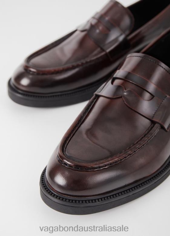 Vagabond 8642P283 Dark Red polished leather Men ALEX M LOAFER Footwear