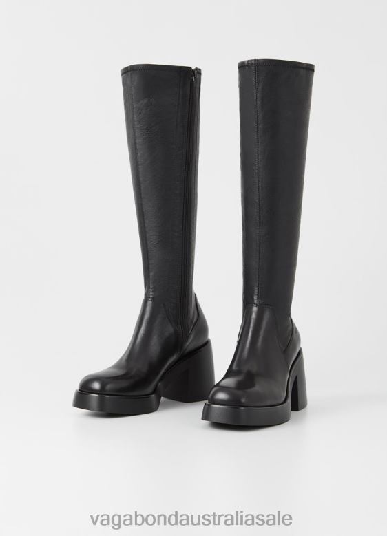 Vagabond 8642P207 Black leather/comb Women BROOKE TALL BOOTS Footwear