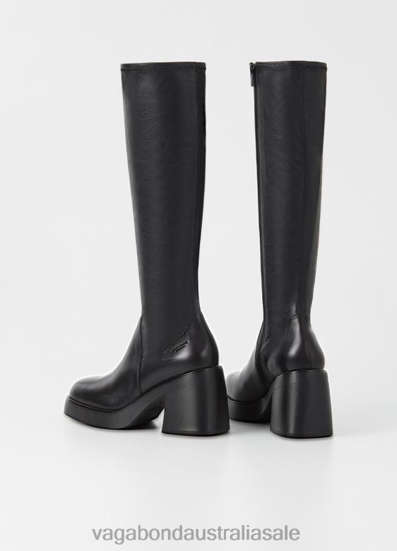 Vagabond 8642P207 Black leather/comb Women BROOKE TALL BOOTS Footwear