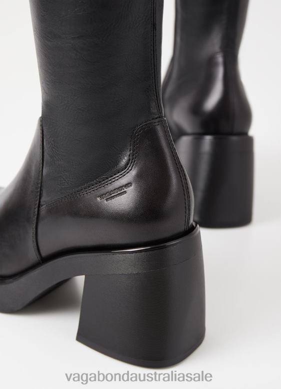 Vagabond 8642P207 Black leather/comb Women BROOKE TALL BOOTS Footwear