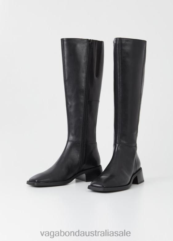 Vagabond 8642P210 Black leather Women BLANCA TALL BOOTS Footwear