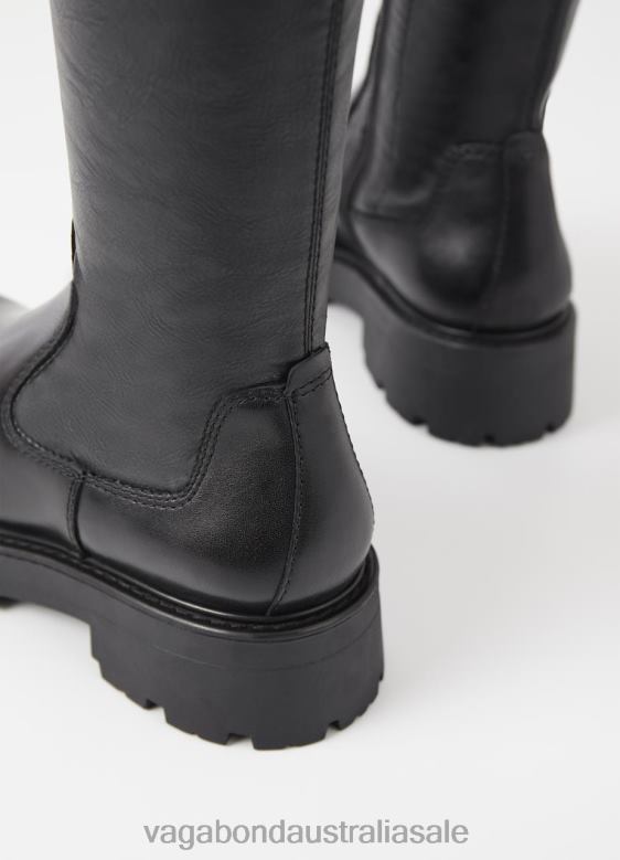 Vagabond 8642P217 Black leather/comb Women COSMO 2.0 TALL BOOTS Footwear