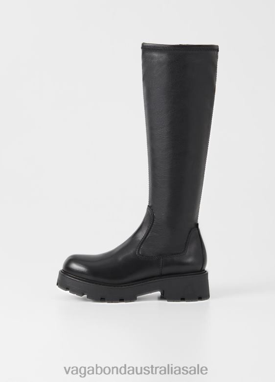 Vagabond 8642P217 Black leather/comb Women COSMO 2.0 TALL BOOTS Footwear