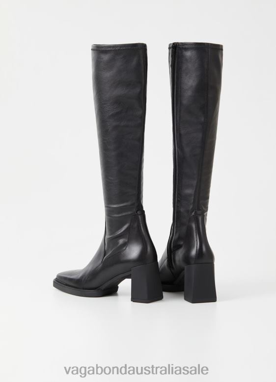 Vagabond 8642P222 Black leather/synthetic stretch Women EDWINA TALL BOOTS Footwear