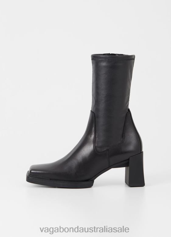 Vagabond 8642P228 Black leather/synthetic stretch Women EDWINA BOOTS Footwear