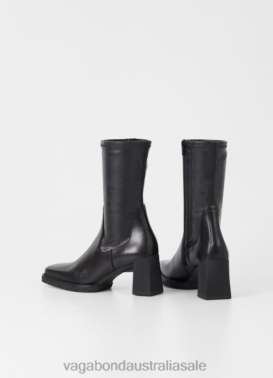 Vagabond 8642P228 Black leather/synthetic stretch Women EDWINA BOOTS Footwear
