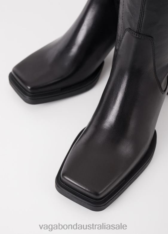 Vagabond 8642P228 Black leather/synthetic stretch Women EDWINA BOOTS Footwear