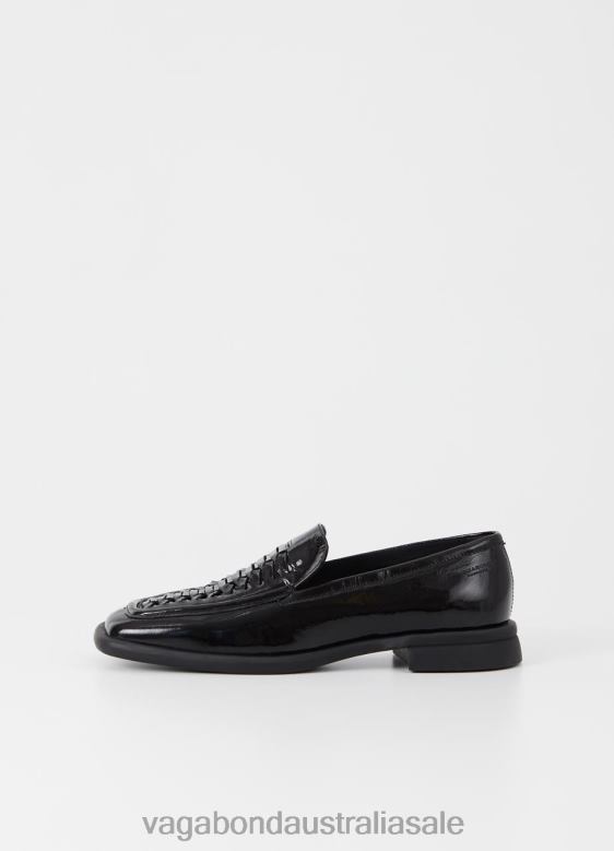 Vagabond 8642P137 Black crinkled patent leather Women BRITTIE LOAFER Footwear