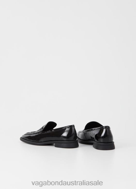 Vagabond 8642P137 Black crinkled patent leather Women BRITTIE LOAFER Footwear