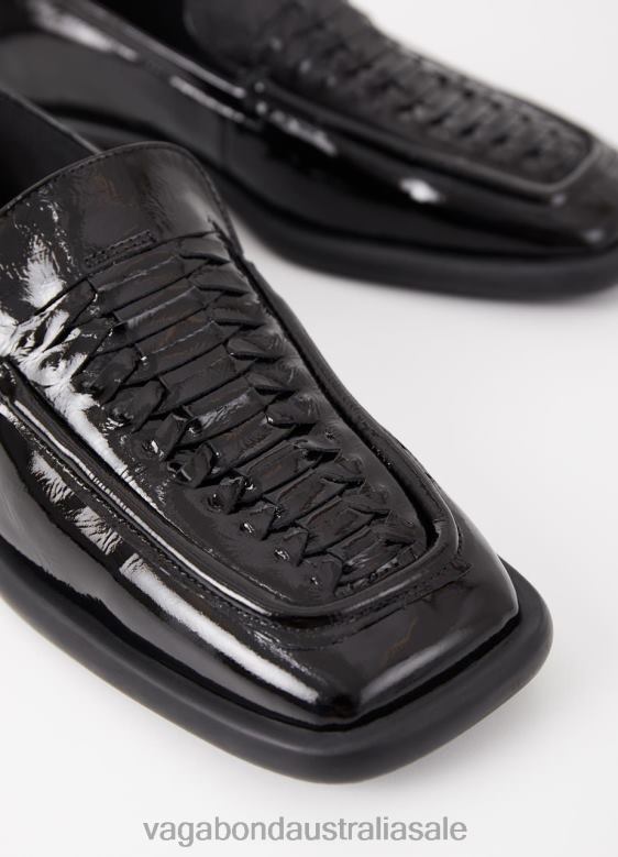 Vagabond 8642P137 Black crinkled patent leather Women BRITTIE LOAFER Footwear
