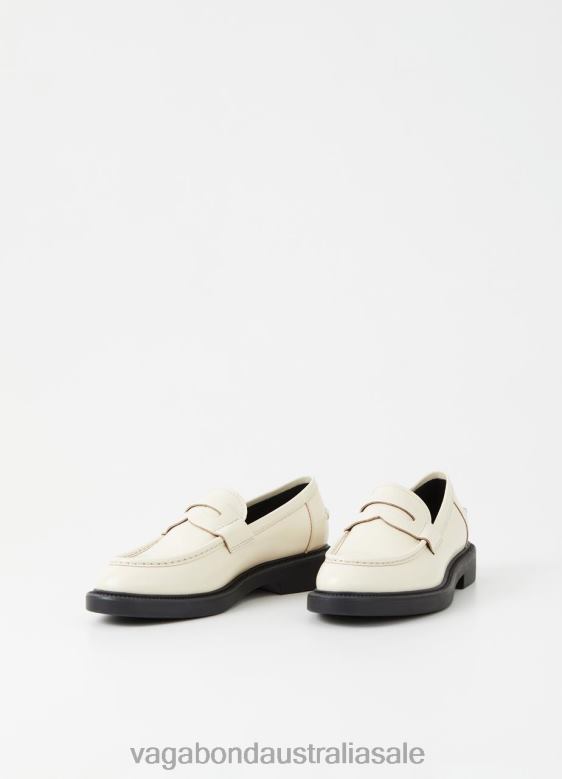 Vagabond 8642P138 Off White polished leather Women ALEX W LOAFER Footwear