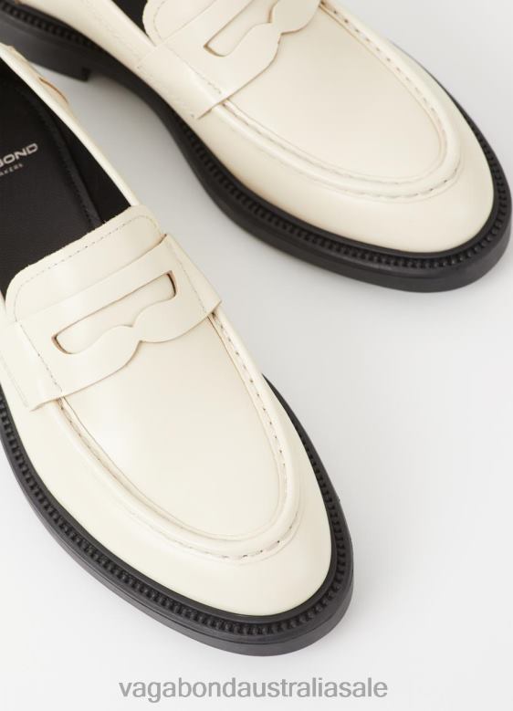 Vagabond 8642P138 Off White polished leather Women ALEX W LOAFER Footwear