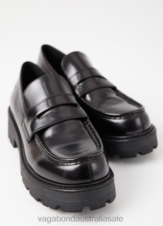 Vagabond 8642P157 Black polished leather Women COSMO 2.0 LOAFER Footwear