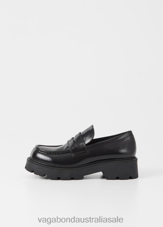 Vagabond 8642P157 Black polished leather Women COSMO 2.0 LOAFER Footwear