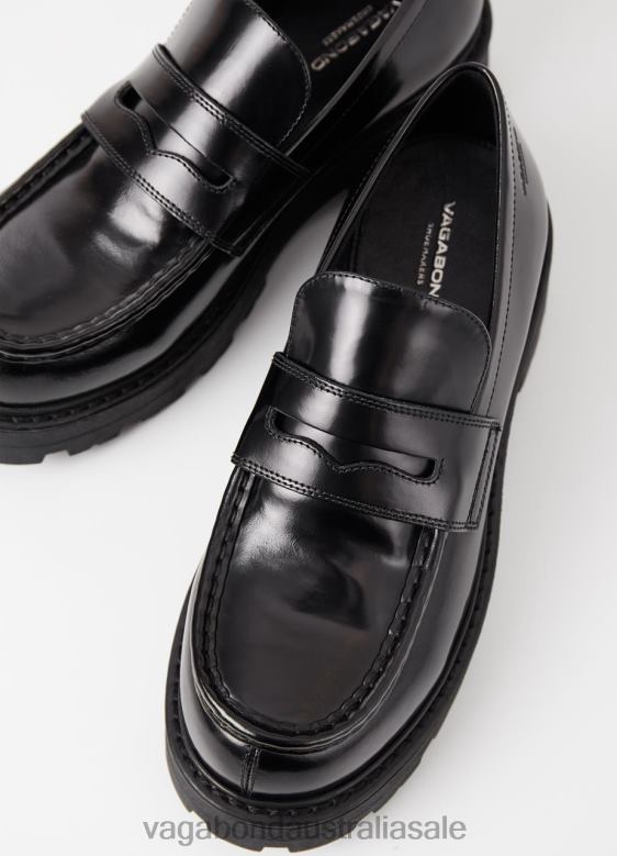 Vagabond 8642P157 Black polished leather Women COSMO 2.0 LOAFER Footwear