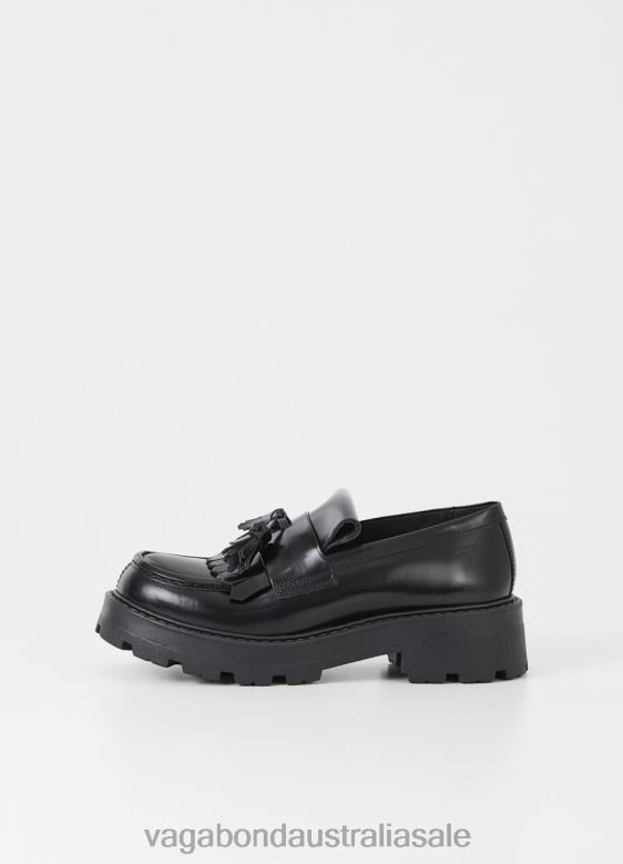 Vagabond 8642P158 Black polished leather Women COSMO 2.0 LOAFER Footwear