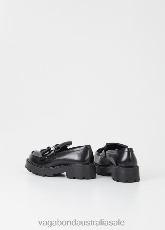 Vagabond 8642P158 Black polished leather Women COSMO 2.0 LOAFER Footwear