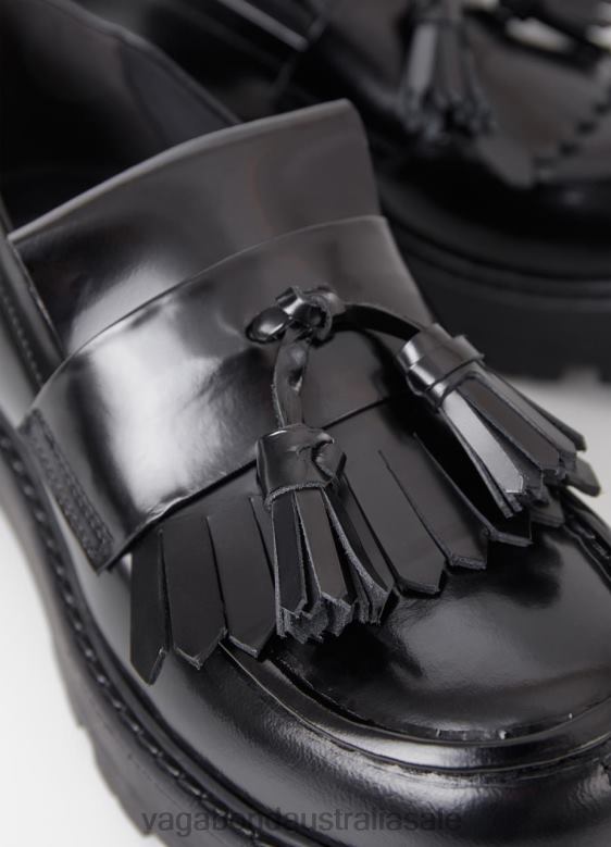 Vagabond 8642P158 Black polished leather Women COSMO 2.0 LOAFER Footwear