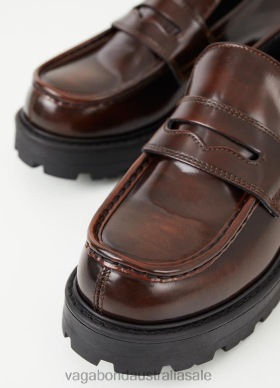 Vagabond 8642P163 Brown polished leather Women COSMO 2.0 LOAFER Footwear