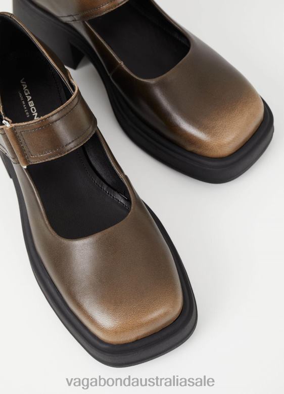 Vagabond 8642P100 Brown brush off leather Women DORAH PUMPS Footwear