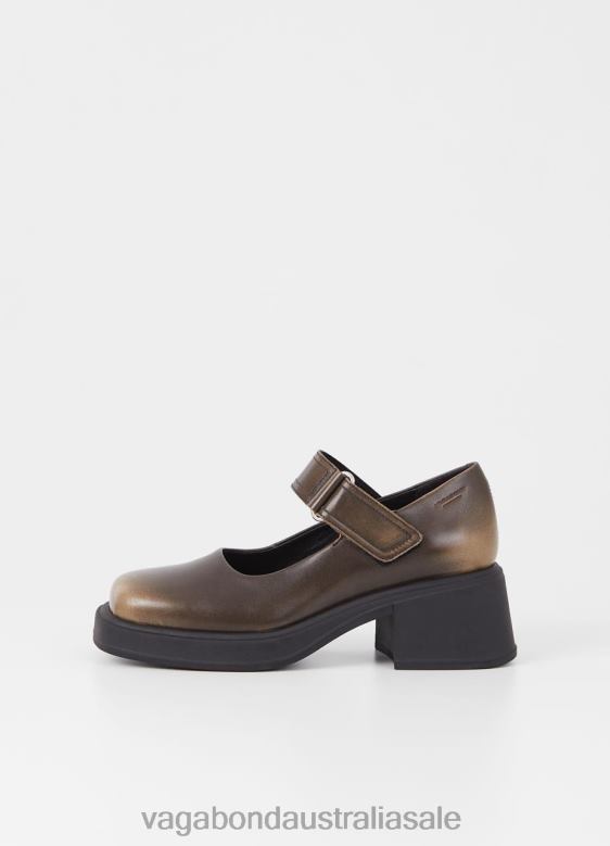 Vagabond 8642P100 Brown brush off leather Women DORAH PUMPS Footwear