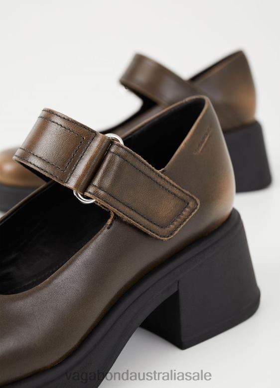 Vagabond 8642P100 Brown brush off leather Women DORAH PUMPS Footwear