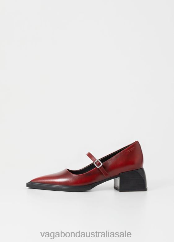 Vagabond 8642P96 Red brush off leather Women VIVIAN PUMPS Footwear