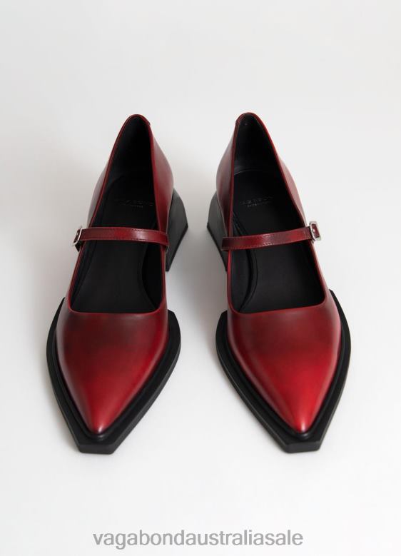 Vagabond 8642P96 Red brush off leather Women VIVIAN PUMPS Footwear