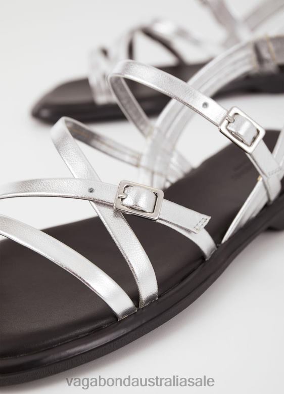 Vagabond 8642P29 Silver metallic leather Women IZZY SANDALS Footwear