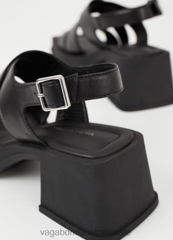 Vagabond 8642P31 Black leather Women HENNIE SANDALS Footwear