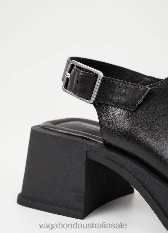 Vagabond 8642P32 Black leather Women HENNIE SANDALS Footwear