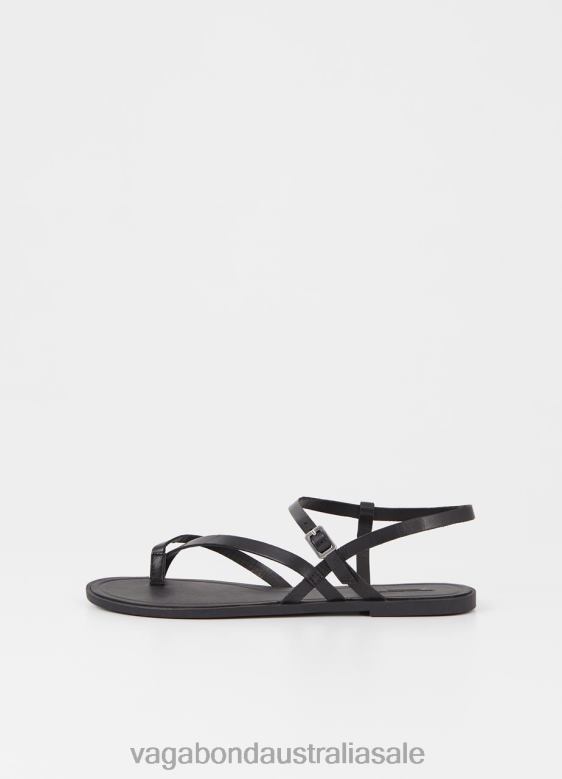 Vagabond 8642P33 Black leather Women TIA 2.0 SANDALS Footwear