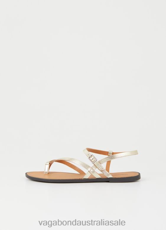 Vagabond 8642P34 Gold metallic leather Women TIA 2.0 SANDALS Footwear