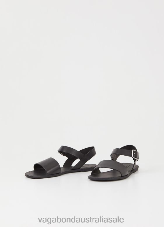 Vagabond 8642P35 Black leather Women TIA 2.0 SANDALS Footwear