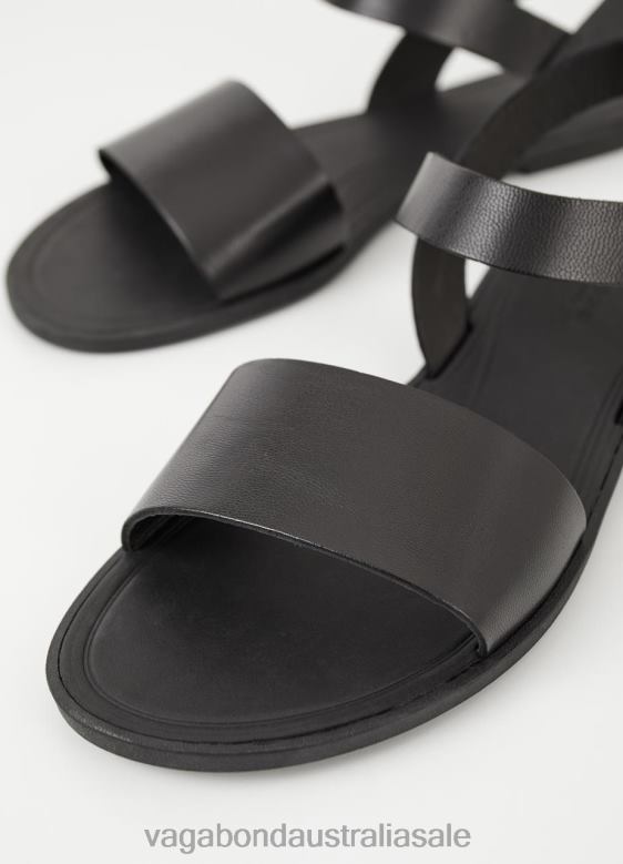 Vagabond 8642P35 Black leather Women TIA 2.0 SANDALS Footwear