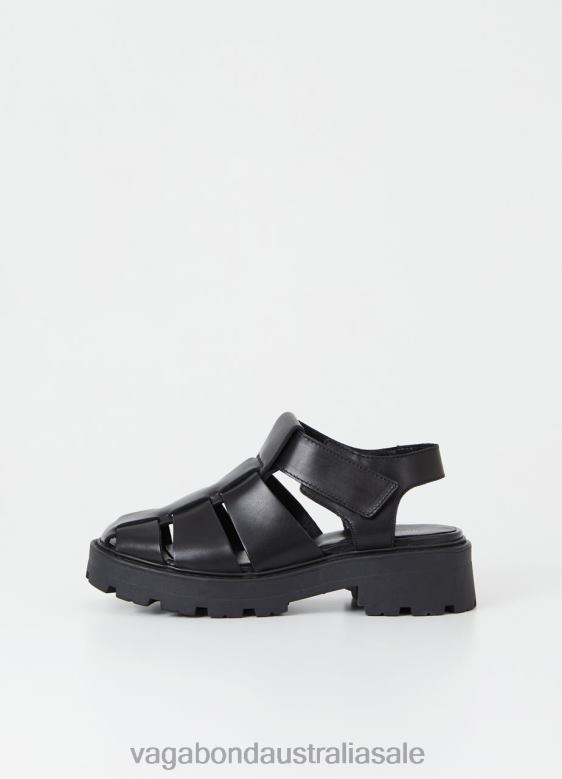 Vagabond 8642P47 Black leather Women COSMO 2.0 SANDALS Footwear