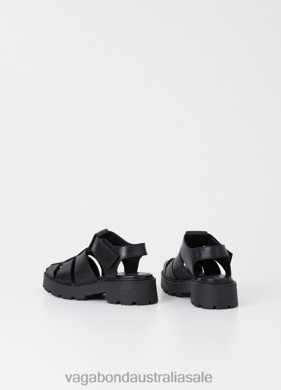 Vagabond 8642P47 Black leather Women COSMO 2.0 SANDALS Footwear
