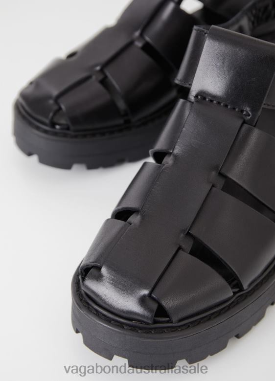 Vagabond 8642P47 Black leather Women COSMO 2.0 SANDALS Footwear