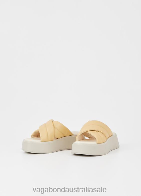 Vagabond 8642P61 Light Yellow leather Women COURTNEY SANDALS Footwear