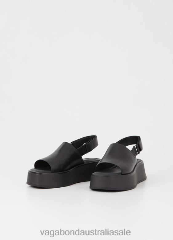Vagabond 8642P66 Black leather Women COURTNEY SANDALS Footwear