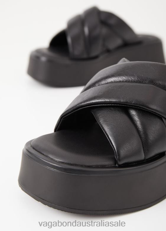 Vagabond 8642P67 Black leather Women COURTNEY SANDALS Footwear
