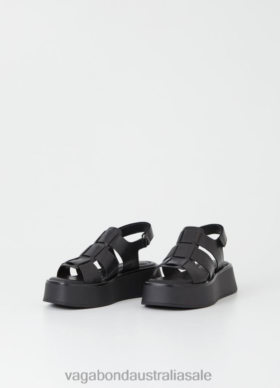 Vagabond 8642P68 Black leather Women COURTNEY SANDALS Footwear