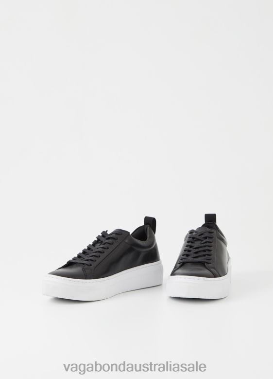 Vagabond 8642P187 Black leather Women ZOE PLATFORM SNEAKERS Footwear